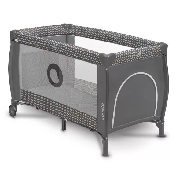 Lionelo Sven Plus Multifunkciós utazóágy - Grey Scandi