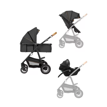 Lionelo Amber 3in1 multifunkciós babakocsi - Grey Graphite