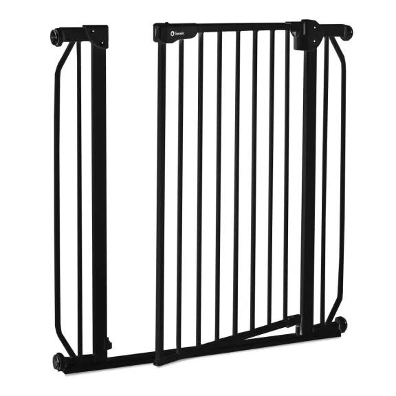Lionelo Truus Slim biztonsági ajtórács - Black Onyx (75-105 cm) 2 db toldóval