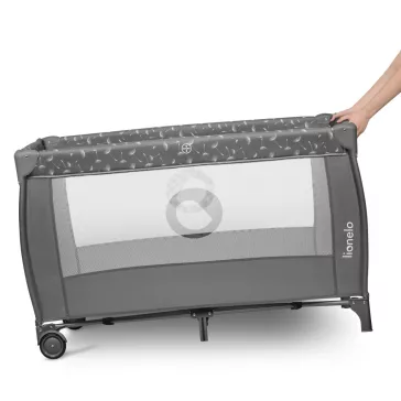 Lionelo Stefi Plus kétszintes utazóágy - Grey White