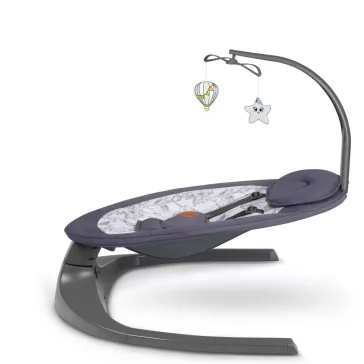 Lionelo Ralf elektromos pihenőszék és hinta - Grey White