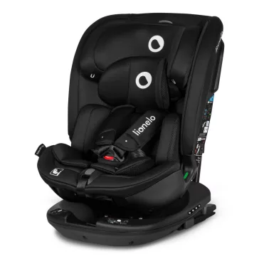   Lionelo Bastiaan RWF I-Size 360°-ban forgatható ISOFIX gyermekülés (40-150 cm) - Black Carbon
