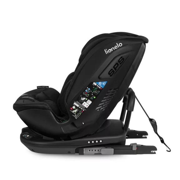 Lionelo Bastiaan RWF I-Size 360°-ban forgatható ISOFIX gyermekülés (40-150 cm) - Black Carbon