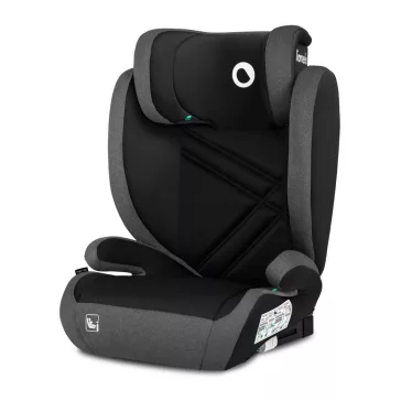 Lionelo Hugo i-Size gyermekülés 100-150 cm - Black-Grey
