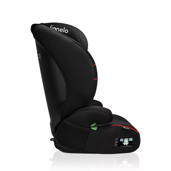 Lionelo Lars i-Size gyermekülés 100-150 cm - Sporty Black-Red