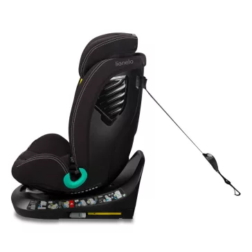   Lionelo Bastiaan One I-Size 360°-ban forgatható ISOFIX gyermekülés (40-150 cm) - Black Carbon