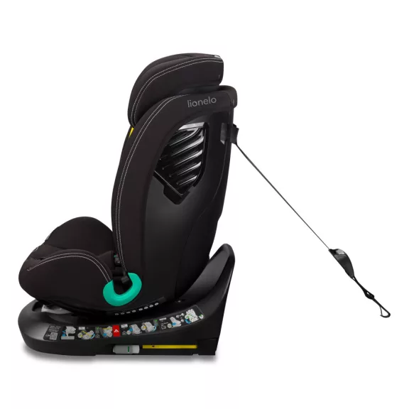 Lionelo Bastiaan One I-Size 360°-ban forgatható ISOFIX gyermekülés (40-150 cm) - Black Carbon