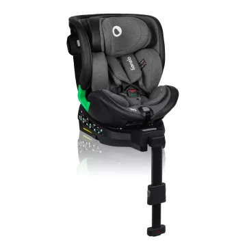   Lionelo Harmony I-Size 360°-ban forgatható ISOFIX gyermekülés - Grey Graphite Leather