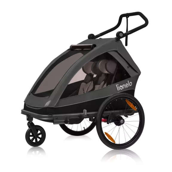 Lionelo Cama 2in1 kerékpár utánfutó és babakocsi - Grey Graphite