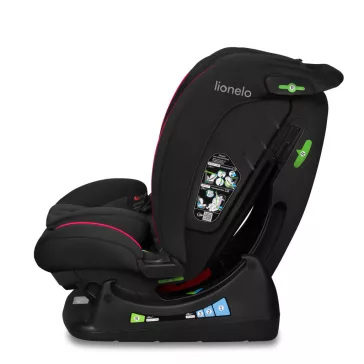   Lionelo Aart I-Size gyermekülés (40-150 cm) - Black Carbon Red