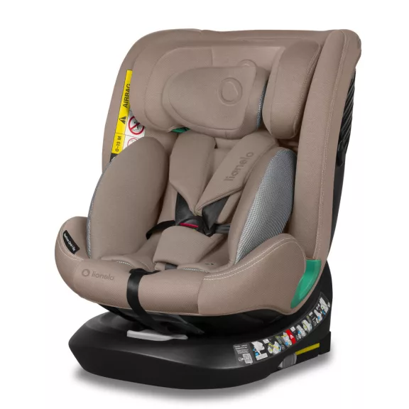 Lionelo Bastiaan One I-Size 360°-ban forgatható ISOFIX gyermekülés (40-150 cm) - Beige Sand