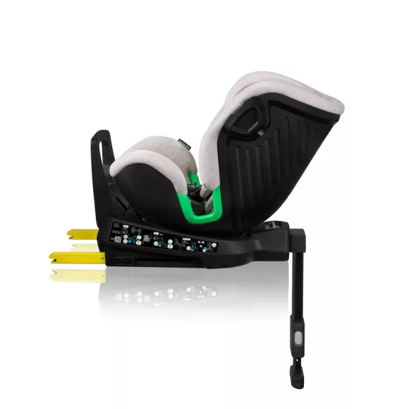 Lionelo Harmony I-Size 360°-ban forgatható ISOFIX gyermekülés - Beige Sand Bamboo