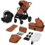 Lionelo Layla 3in1 Multifunkciós babakocsi - Brown Rust