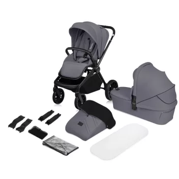 Lionelo Mika Plus 2in1 Multifunkciós babakocsi - Grey Stone