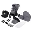 Lionelo Mika Plus 3in1 multifunkciós babakocsi - Grey Stone