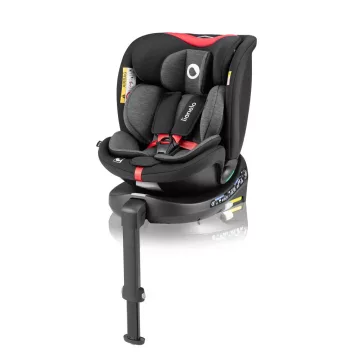   Lionelo Navy I-Size 360° forgatható ISOFIX gyermekülés 40-150cm - Black Red