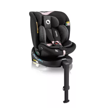   Lionelo Navy I-Size 360° forgatható ISOFIX gyermekülés 40-150cm - Black Pink