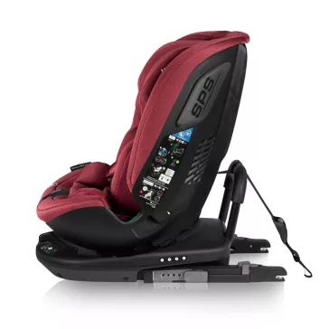   Lionelo Bastiaan RWF I-Size 360°-ban forgatható ISOFIX gyermekülés (40-150 cm) - Red Burgundy