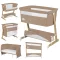 Lionelo Thomi Plus 5in1 gyerekágy, babaágy, babaöböl és kanapé - Beige Carmel