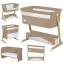 Lionelo Thomi Plus 5in1 gyerekágy, babaágy, babaöböl és kanapé - Beige Carmel