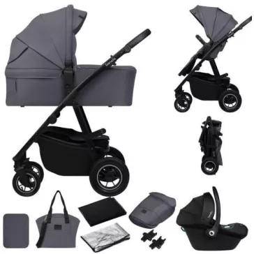   Lionelo Amber Plus 3in1 multifunkciós babakocsi - Grey Graphite