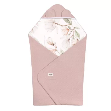   Lionelo Travel Swaddle autósülésbe való pólya, 90x90 cm - Beige Magnolia