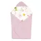 Lionelo Travel Swaddle autósülésbe való pólya, 90x90 cm - Pink Flower