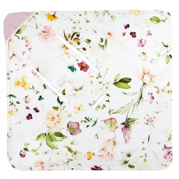   Lionelo Travel Swaddle autósülésbe való pólya, 90x90 cm - Pink Flower
