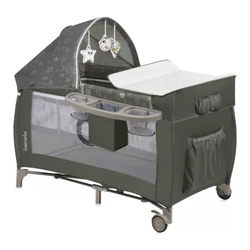 Lionelo Sven Plus Multifunkciós utazóágy - Beige Olive