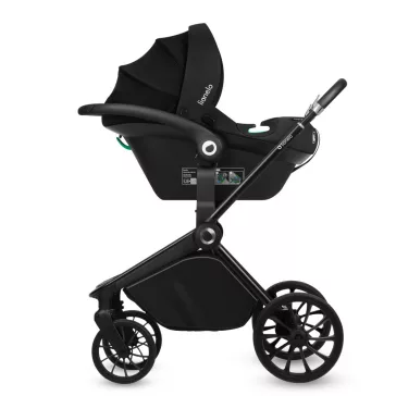Lionelo Mika Plus 3in1 multifunkciós babakocsi - Black Onyx