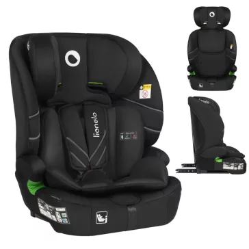   Lionelo Levi FIX I-Size gyerekülés 76-150 cm - Black Carbon
