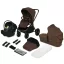 Lionelo Mika Plus 3in1 multifunkciós babakocsi - Mocha Mousse