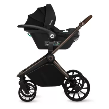   Lionelo Mika Plus 3in1 multifunkciós babakocsi - Mocha Mousse