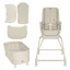 Lionelo Maddie Set 3in1 pihenőszék, etetőszék és kiságy - Beige