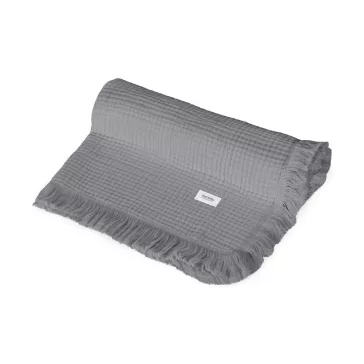 Lionelo Muszlin pamut takaró - Dove Grey