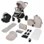 Lionelo Layla 3in1 Multifunkciós babakocsi - Beige Sand