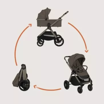 Lionelo Layla 2in1 Multifunkciós babakocsi - Beige Taupe
