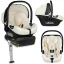 Lionelo Astrid I-Size Babahordozó + bázistalp Set 40-87 cm - Beige Cream