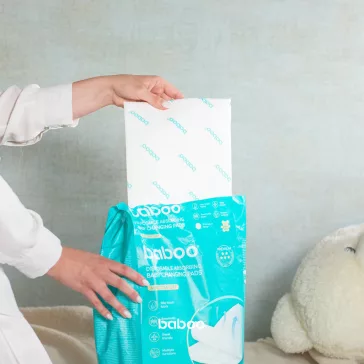   Baboo Eldobható Nedvszívó Pelenkázó Alátét AirComfort 60x60, 20 db