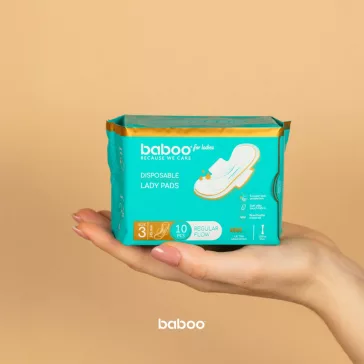 Baboo egészségügyi betét, 10 db, 245 mm