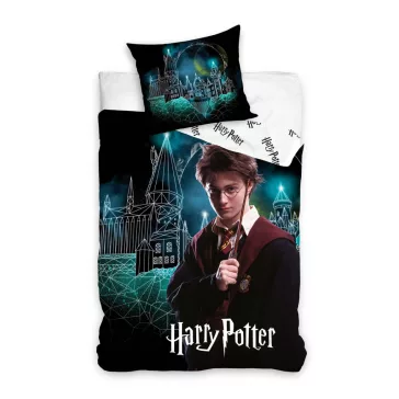   HARRY POTTER prémium ágyneműhuzat-szett 100% pamut 140x200 + 65x65