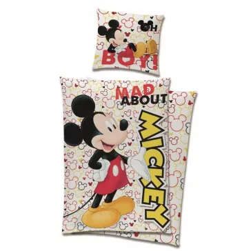 MICKEY EGÉR Ágyneműgarnitúra 100% pamut 140x200 + 65x65