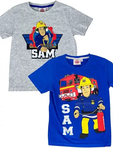 Sam a tűzoltó Fire gyerek rövid póló 2 db-os szett 7 - 8 év / 122 - 128 cm