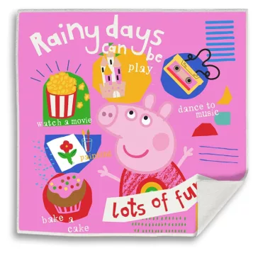   Peppa malac Rainy Fun Mágikus Kéztörlő arctörlő, törölköző 30x30cm