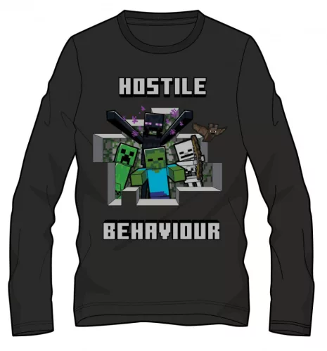 Minecraft Hostile gyerek hosszú ujjú póló, felső 8 év / 128 cm