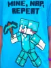 Minecraft Mine Nap Repeat gyerek rövid pizsama 12 év / 152 cm