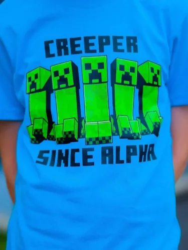 Minecraft Alpha gyerek rövid pizsama 12 év / 152 cm