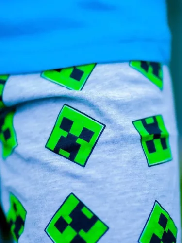 Minecraft Alpha gyerek rövid pizsama 9 év / 134 cm