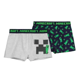   Minecraft Creeper Combo gyerek boxeralsó 2 darab/csomag 10 év / 140 cm