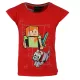 Minecraft Red gyerek rövid póló, felső 6 év / 116 cm